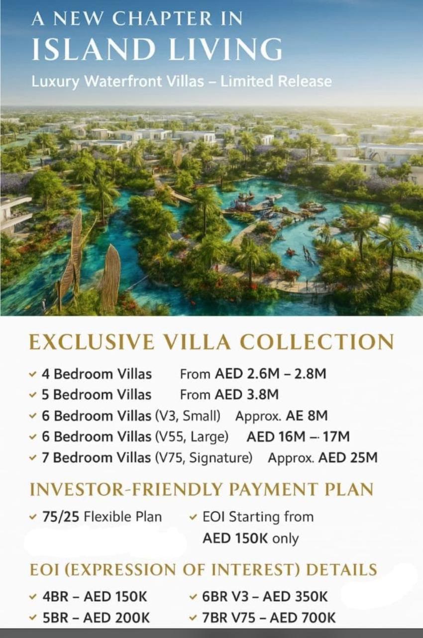 5 Bedroom Villa Damac Island 2